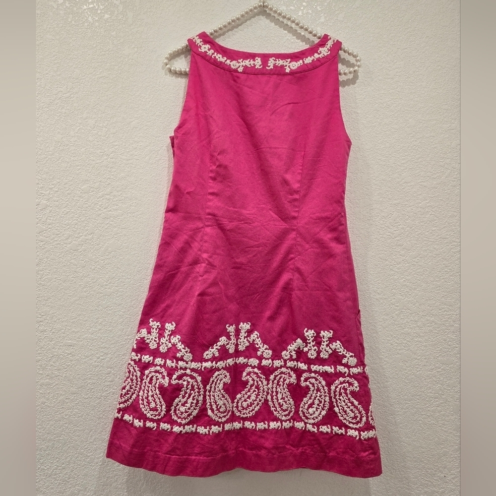 Lilly Pulitzer Jacqueline Embroidered Pink Dress Size 2 - Picture 2 of 5